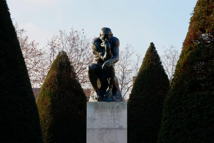 The Thinker, by Auguste Rodin